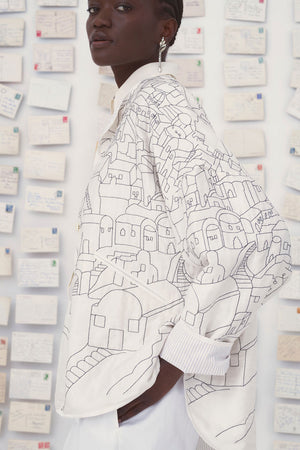 Mii Diti Silk Jacket Greek Village