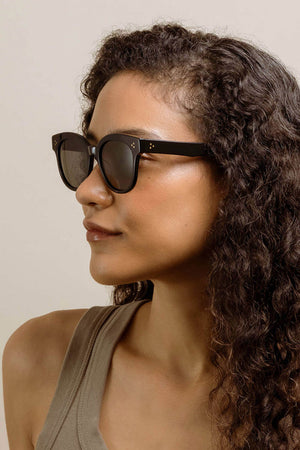 Nikol Sunglasses Recycled Black Green Polarized