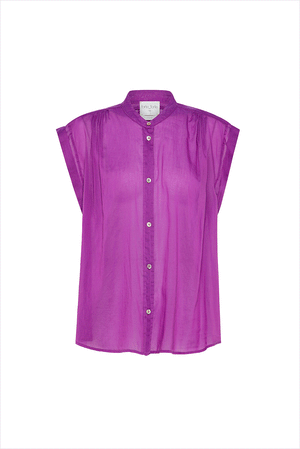 forte_forte Silk Voile Short Sleeve Top Cocktail
