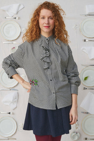 Mii Jabo Embroidered Shirt Black