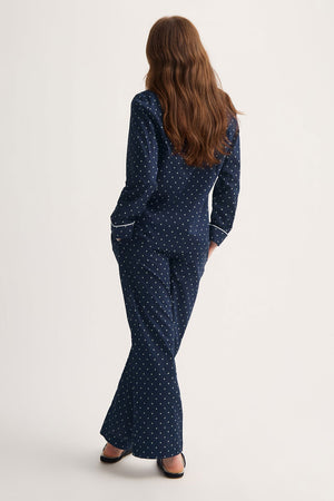 Derek Rose Women's Pajamas Nelson 108 Navy
