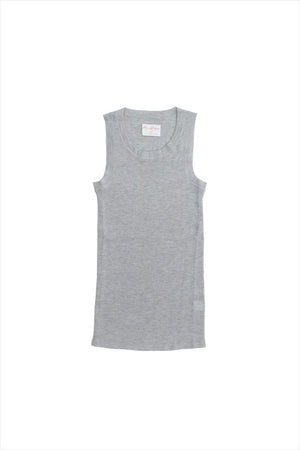 F&H Women's Cashmere Rib Tank Heather Grey