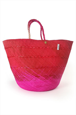 Guanabana Canasto XXL Basket Fuschia & Red