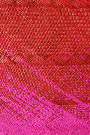Guanabana Canasto XXL Basket Fuschia & Red