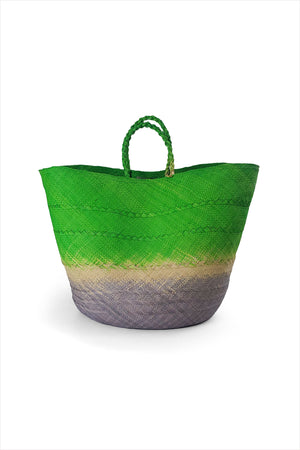 Guanabana Canasto XL Basket Green & Gray
