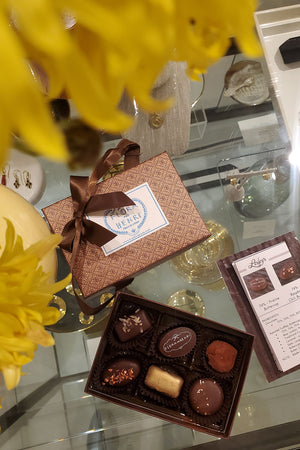 Flora and Henri Chocolatier 6 Piece Box