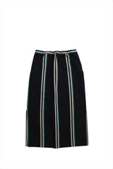 Rachel Comey Mott Skirt Black Awning Stripe