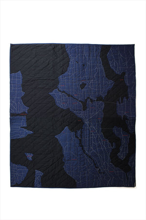 Seattle Quilt Navy