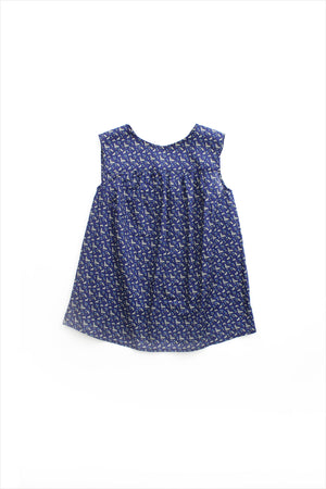 F&H Women's Sleeveless Bunny Top Navy