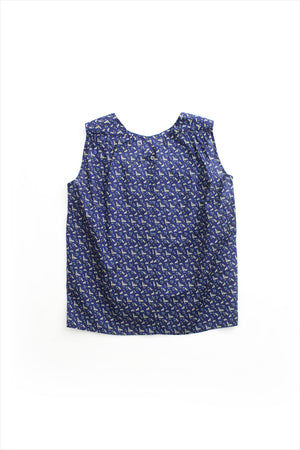 F&H Women's Sleeveless Bunny Top Navy