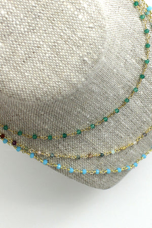 Multi Stone Tourmaline Beaded Necklace