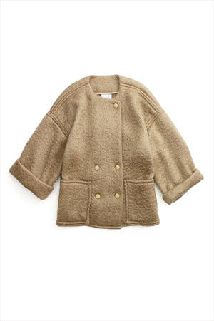 Electric Feathers Envelope Coat Camel