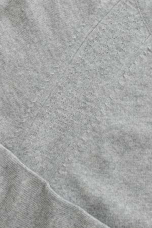 F&H Cashmere V-Neck Heather Gray
