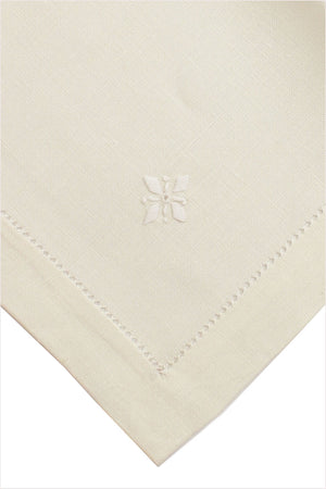 Table Linen Set Embroidered Ecru