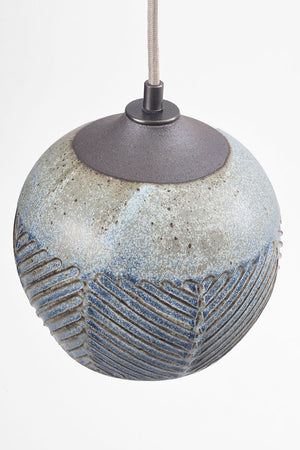 Round Pendant Lamp Dark Blue