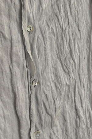 forte_forte Crinkled Cotton Half Sleeve Shirt Madreperla