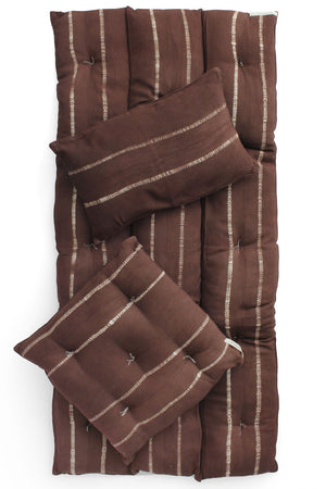 Tensira Square Cushion Chocolate Brown