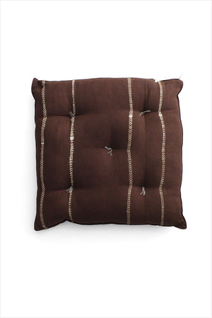 Tensira Square Cushion Chocolate Brown