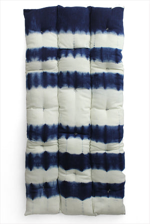 Tensira Rectangular Mattress Inversed Indigo Tie Dye