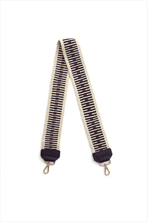 Guanabana Black & Natural Woven Bag Strap