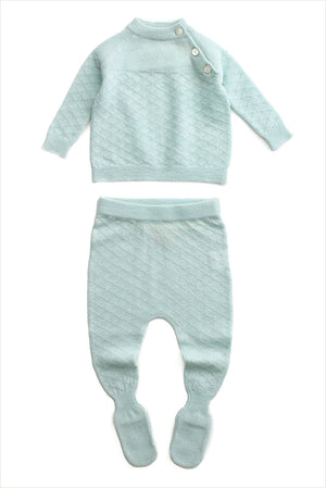 Cashmere Nona Footie Pant Agate