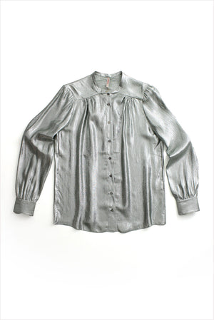 Indress Somme Silk Lurex Blouse Almond