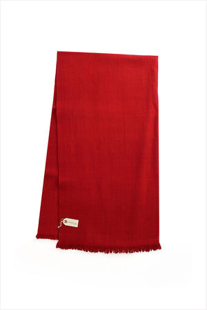 Wool Throw Red