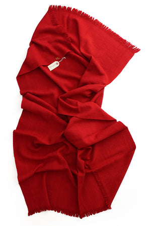 Wool Throw Red