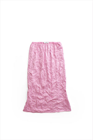 Tibi Tech Crush Slip Skirt Pink