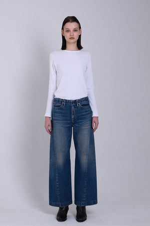 Tanaka Boy Jean Trouser Vintage Mid Blue