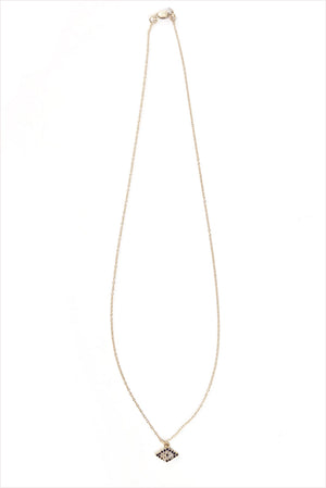 Pave Evil Eye Charm Necklace