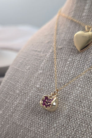 Pomegranate Charm Necklace