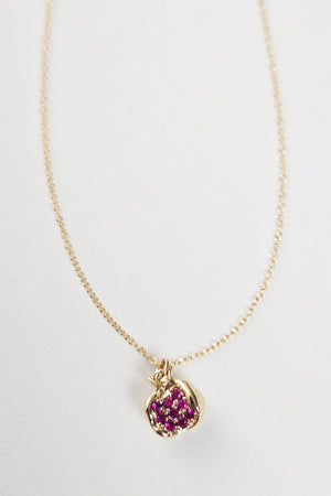 Pomegranate Charm Necklace
