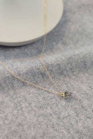 Herkimer Raw Diamond Charm Necklace