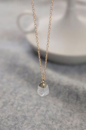Clear Quartz Charm Necklace