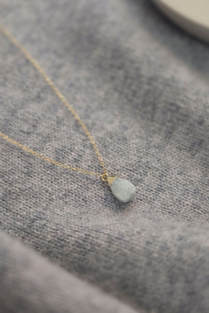 Aquamarine Charm Necklace
