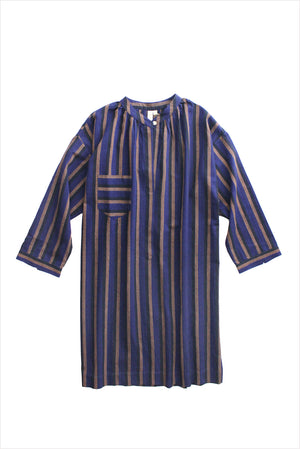 Two New York Long Sleeve Tunic Blue Black Clay