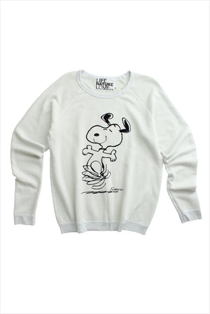 FREECITY Snoopy Raglan Sweatshirt Laundrygreens