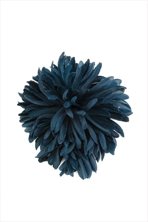 Indress Nicole Silk Anemone Brooch Slate