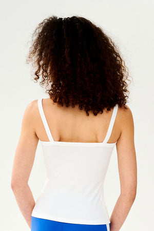 Romy Rib Tank White