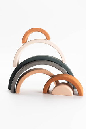 Wooden Rainbow Toy Arch Earth