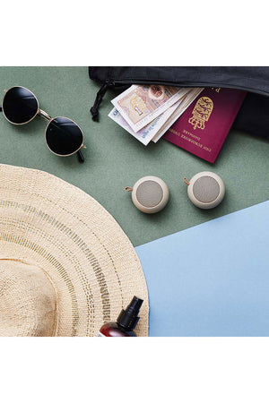 aGo Mini Portable Speaker Ivory Sand