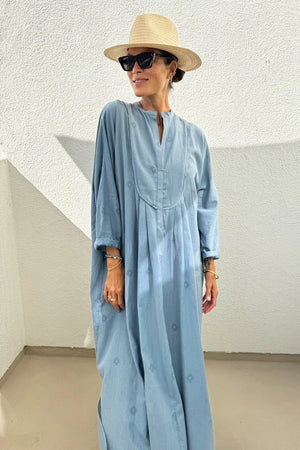 Two New York Bib Caftan Chambray