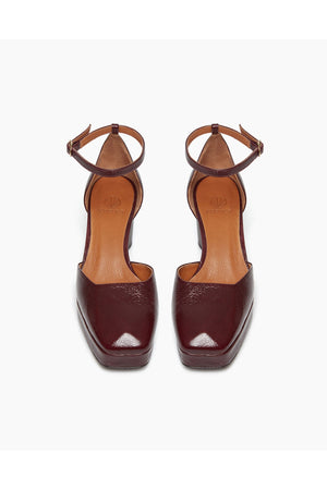 Coclico Tower Crinkled Patent Cordovan Black