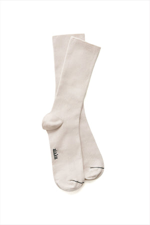 AIAYU Cotton Rib Socks Milk