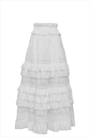 Loretta Caponi Tina Skirt Flowery Plumentis