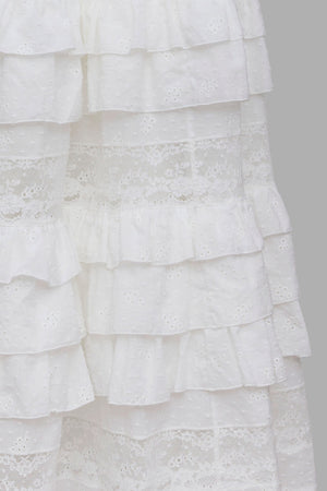 Loretta Caponi Tina Skirt Flowery Plumentis