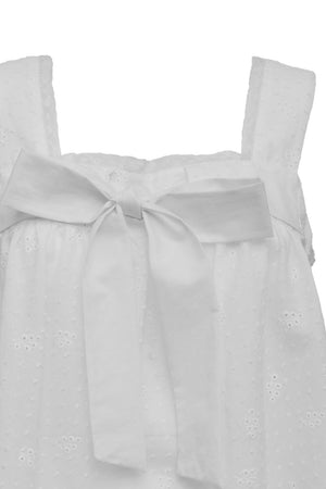 Loretta Caponi Suvereto Top Flowery Plumetis