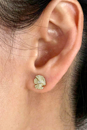 Cypress Cone Studs with Brown Diamonds