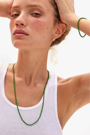 Clare V Enamel Barrel Chain Bracelet